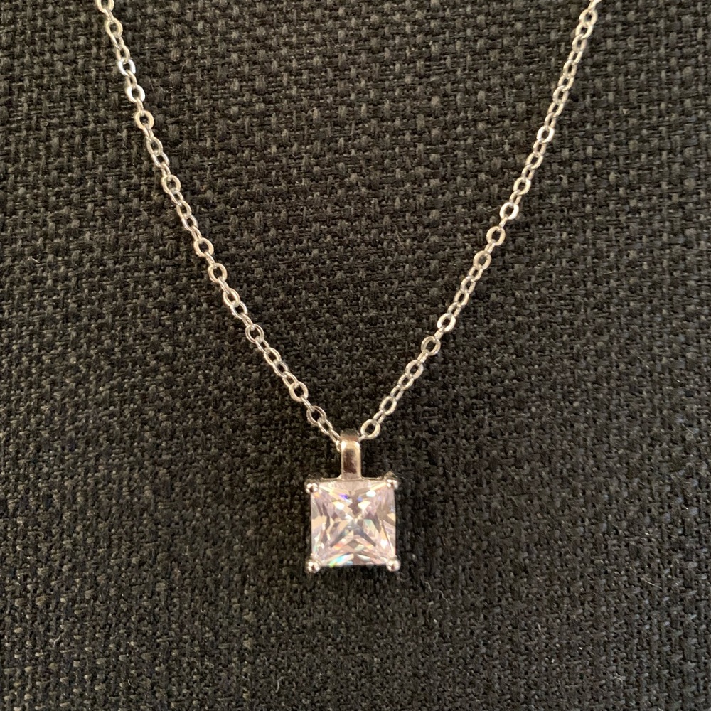 White House Black Market CZ Princess Drop Necklace